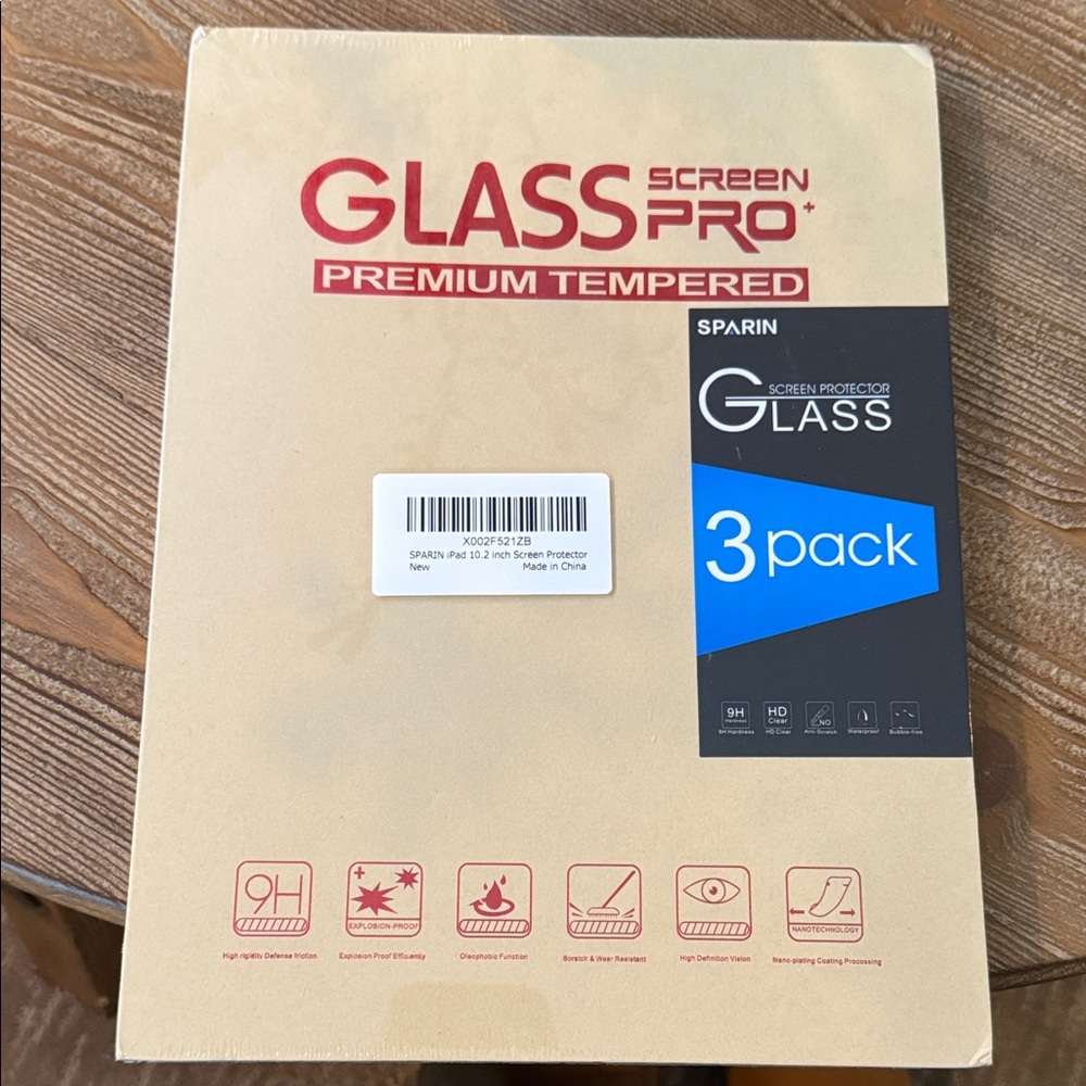 SPARIN Glass Screen Protector 3-Pack for iPad